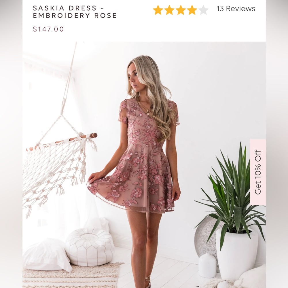 Short Pink Dress!! WORN ONCE